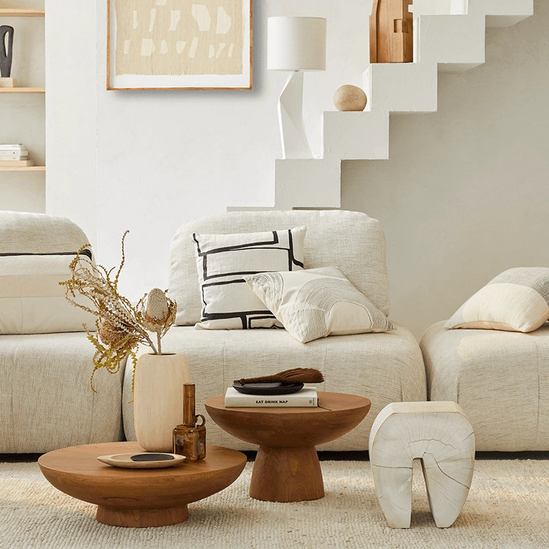 Table basse en bois massif design japonais - Casa solis