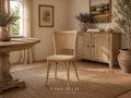 Chaise en bois artisanale rotin - Casa solis