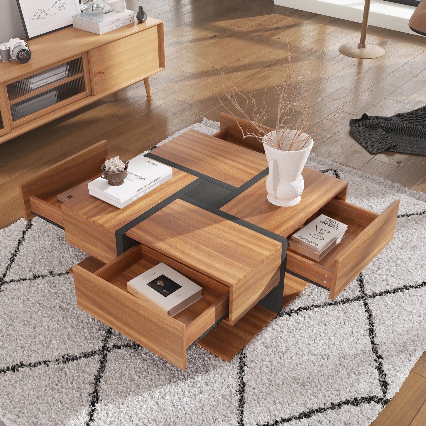 Table Basse Graphik Noyer