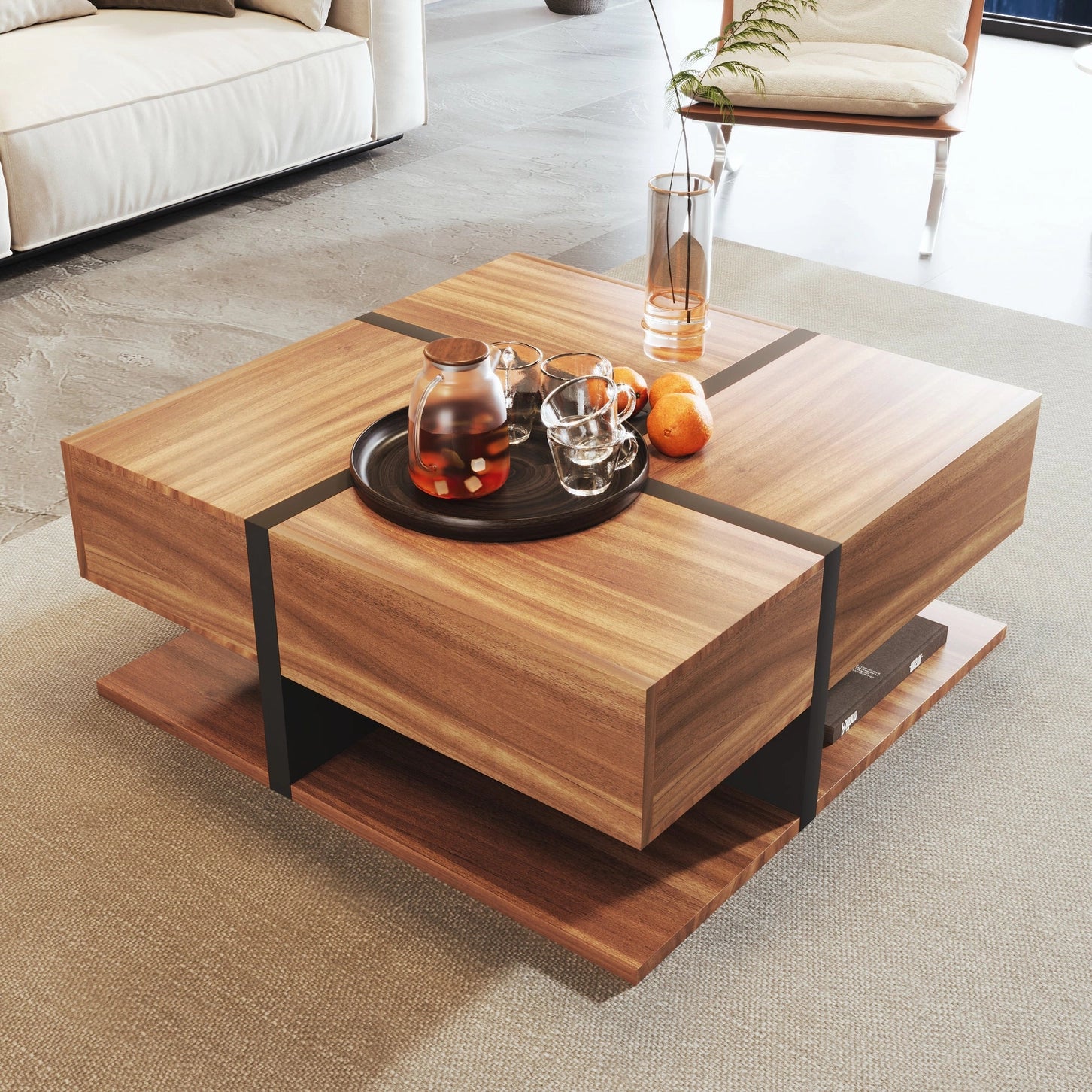 Table Basse Graphik Noyer