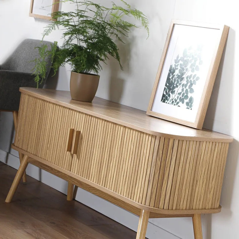 Meuble TV 2 Portes Coulissantes L119 cm - Alphonse