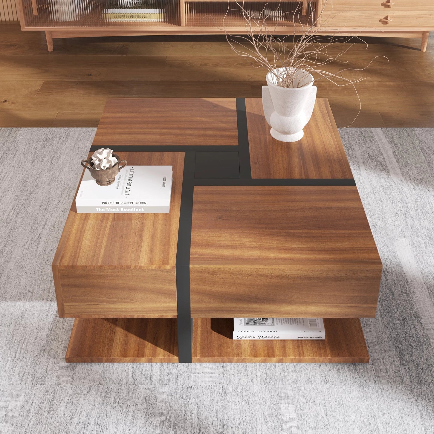 Table Basse Graphik Noyer