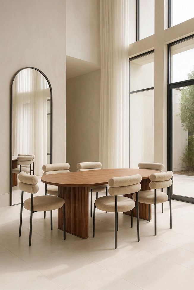 Ensemble table ovale et Chaises - Collection Palais Méditerranée