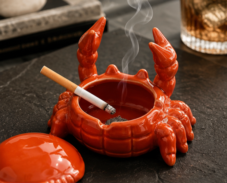 Cendrier crabe en céramique