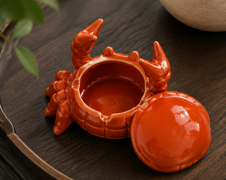 Cendrier crabe en céramique