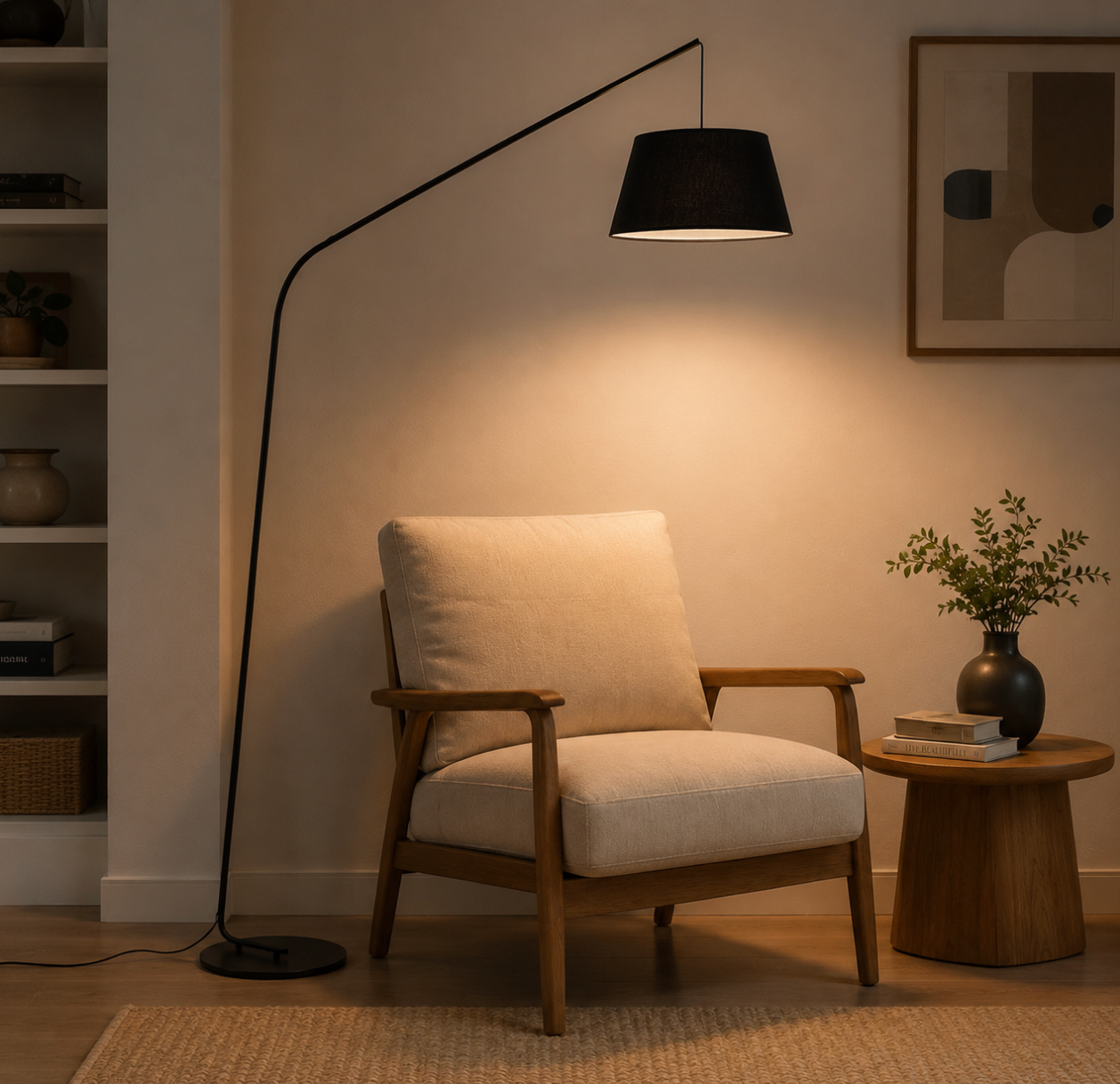Lampe sur pied arc  - Hesmosa