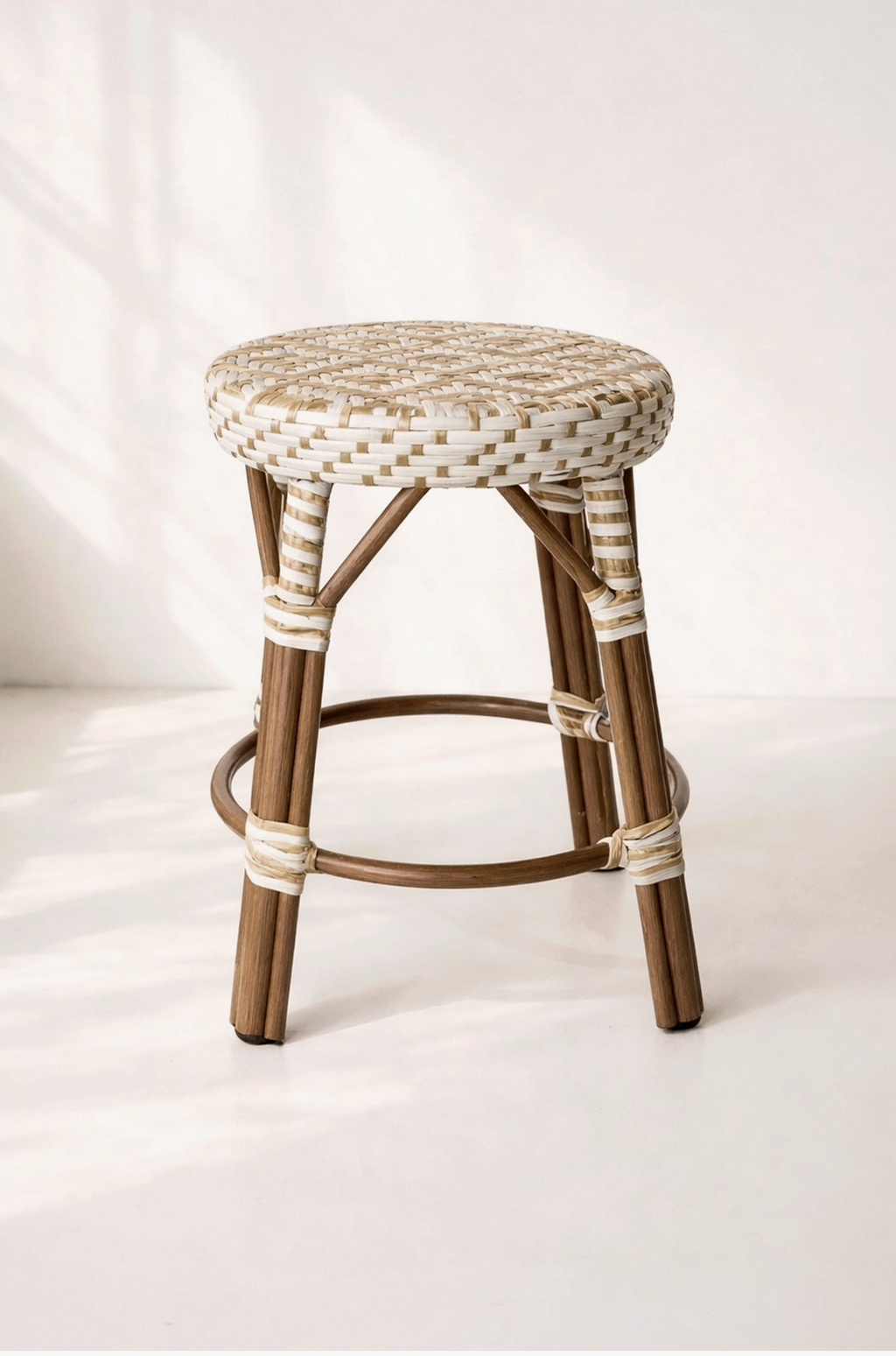 Lot de 3 tabourets en rotin tressé - Prima