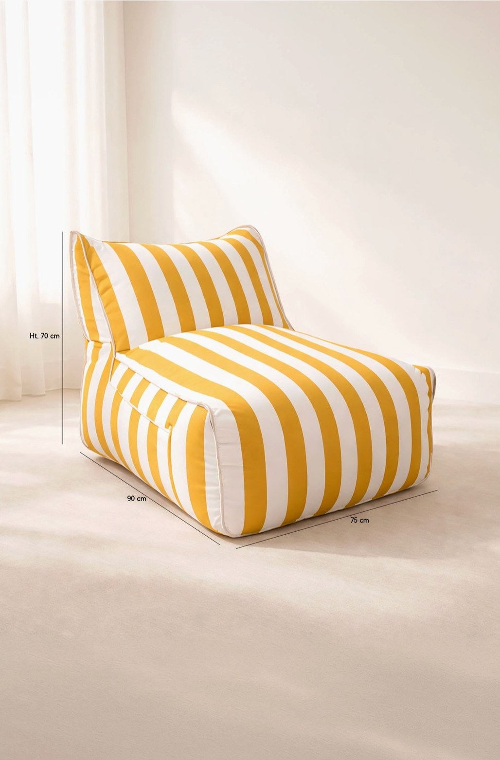 Fauteuil extérieur à rayures - Octavio