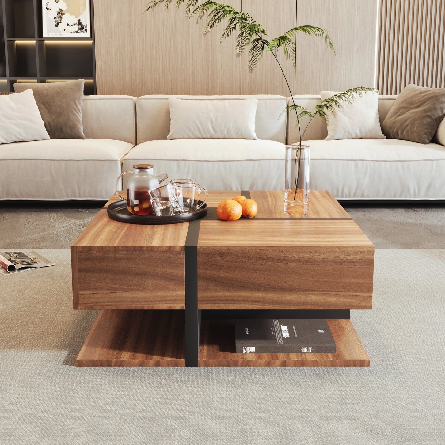 Table Basse Graphik Noyer