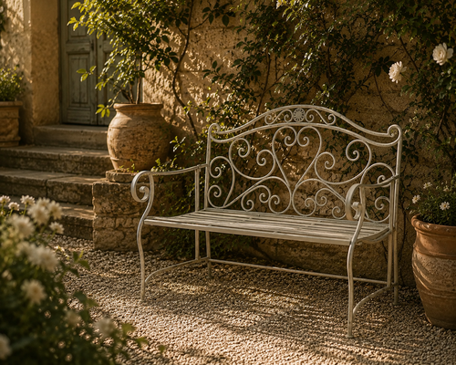 Banc en fer forgée provence - Casa solis