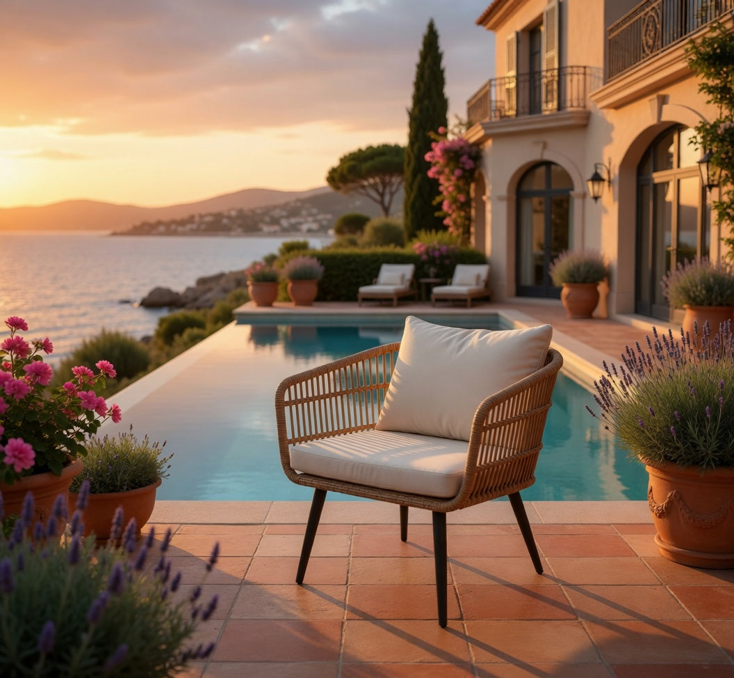 Ensemble de jardin Cannes – Salon de Jardin Rotin